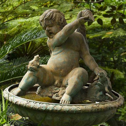 Wendy's Garden Cupid Statue