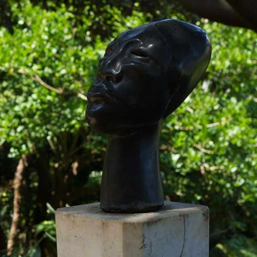 Wendy's Garden 'Head' Bronze by Joel Elenberg