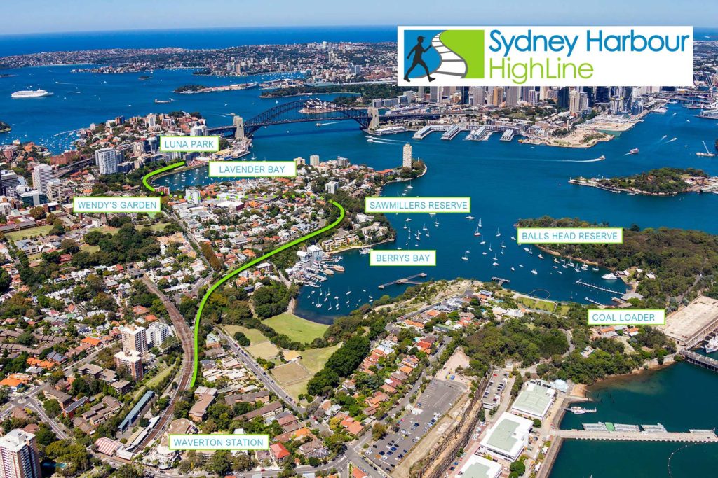 Sydney Harbour High Line Map